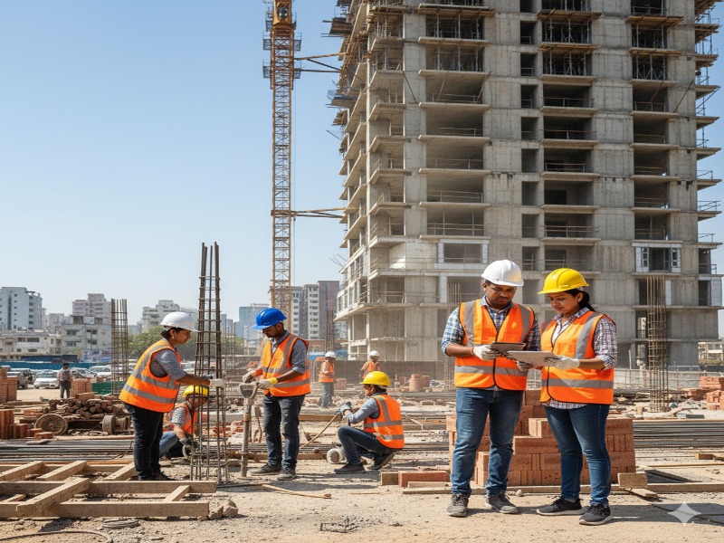 Construction Team at Work